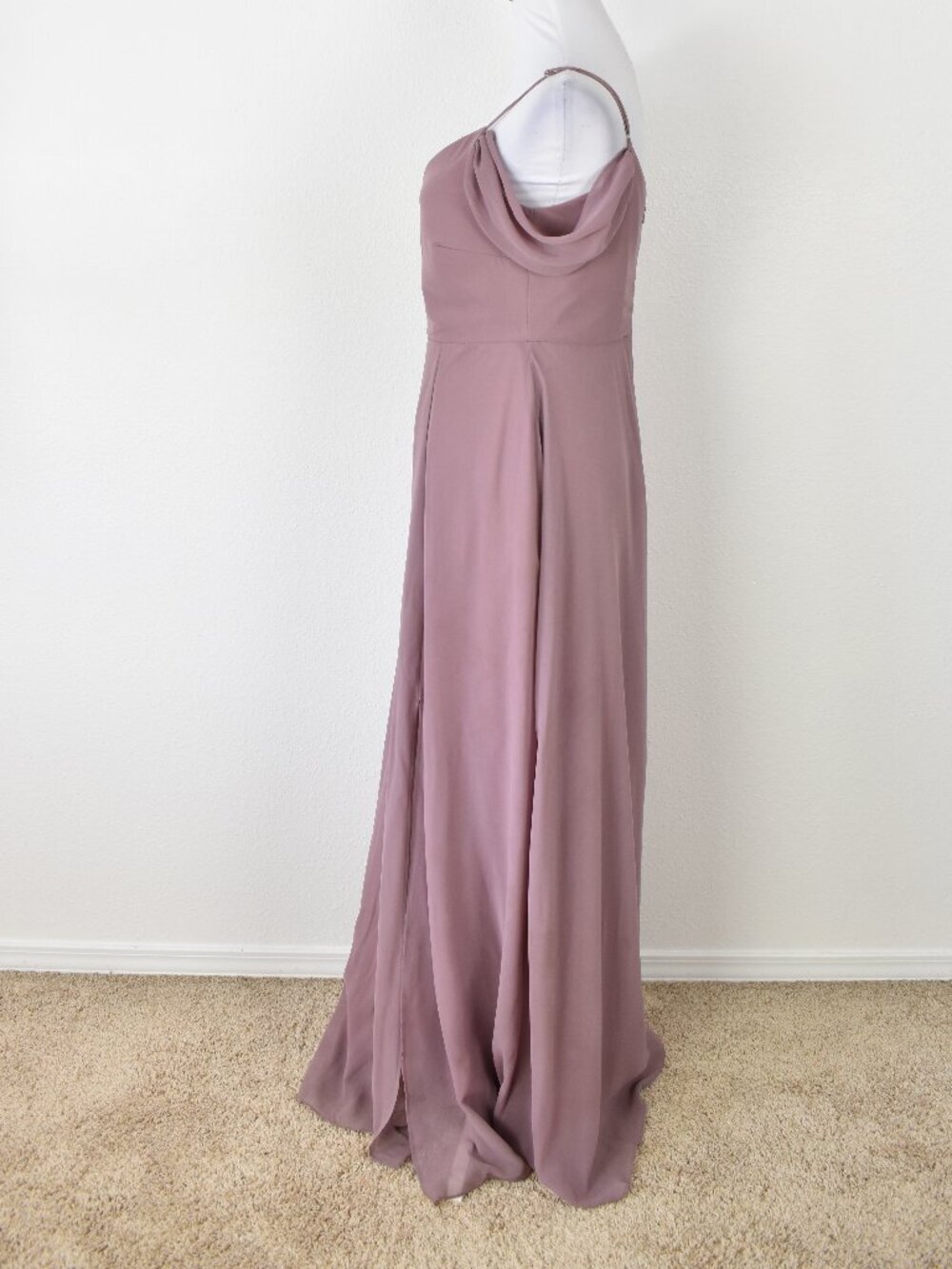 Birdy Grey DARK MAUVE Devin Convertible Chiffon Formal Dress - M - Picture 5 of 9